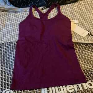 NWT Lululemon Ebb To Street Tank, Sz 6, Chilled Grape